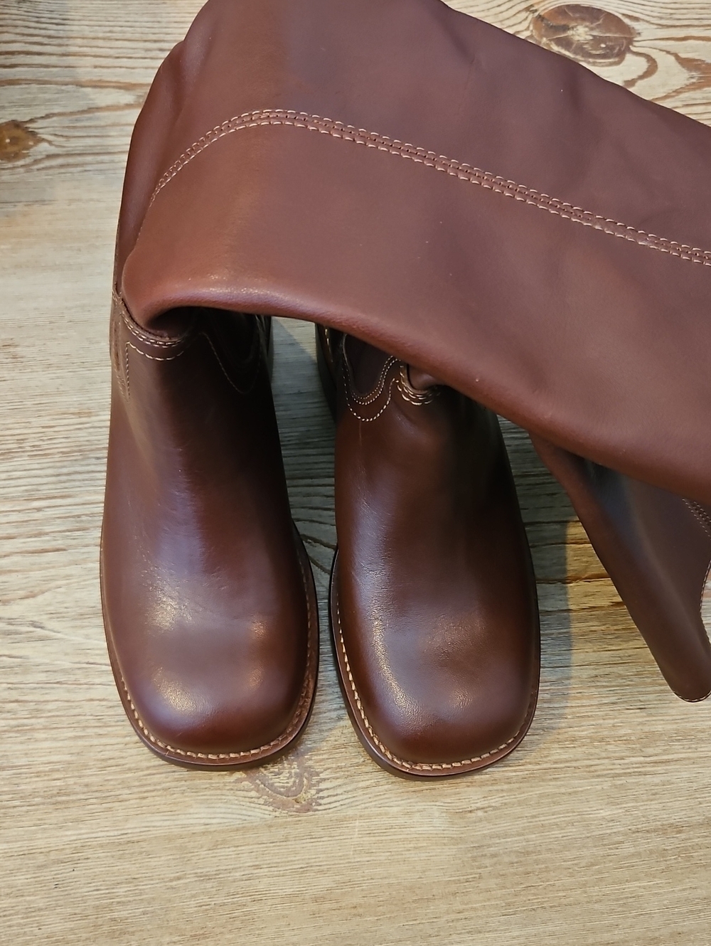 Steve Madden Riggs Tall Leather Boots - Picture 9 of 13